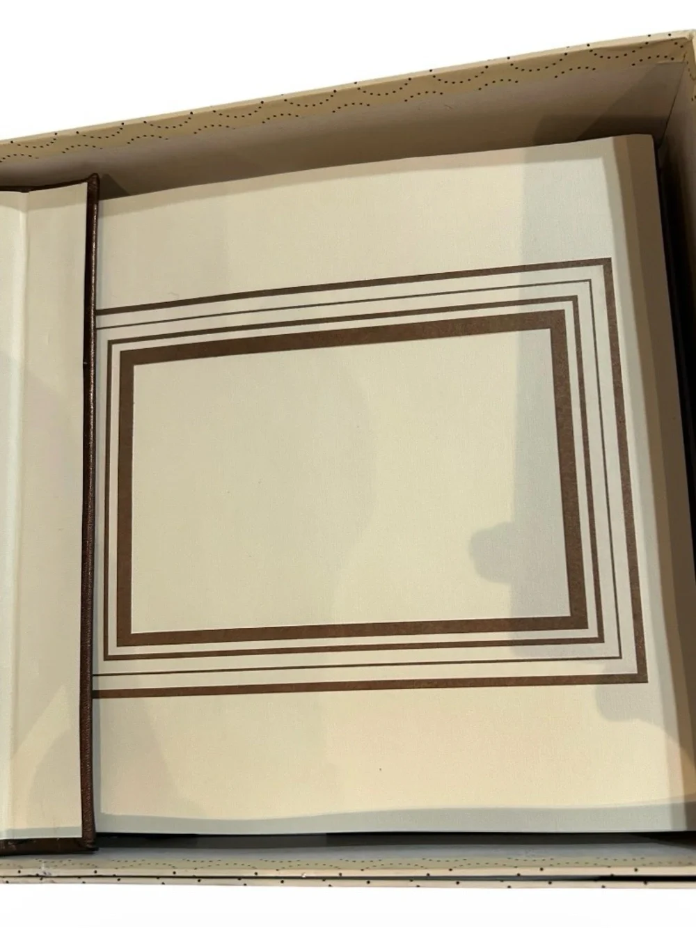 Target Bronze Striped Photo Album with Satin Accent
